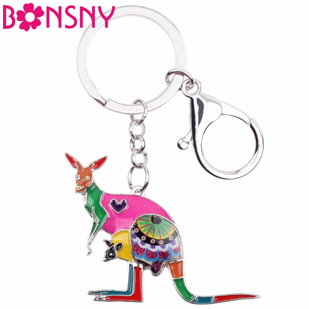 Women Bags In Australia - Bonsny, эмаль, Цветочный, Австралия, кенгуру, брелок