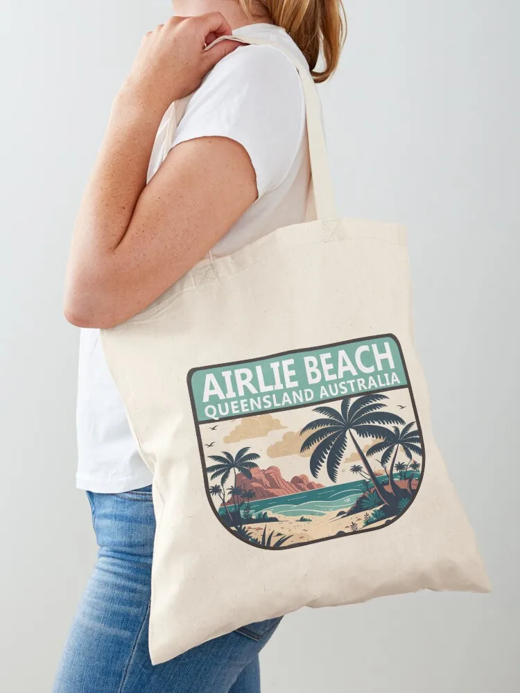 Women Bags In Australia - Сумка-тоут с ретро-эмблемой Airlie Beach, Австралия.