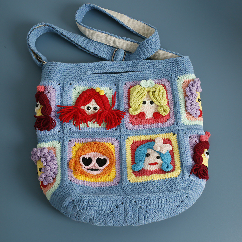 Women Bags Handmade - Вязаная крючком сумка-кроссбоди ручной работы с