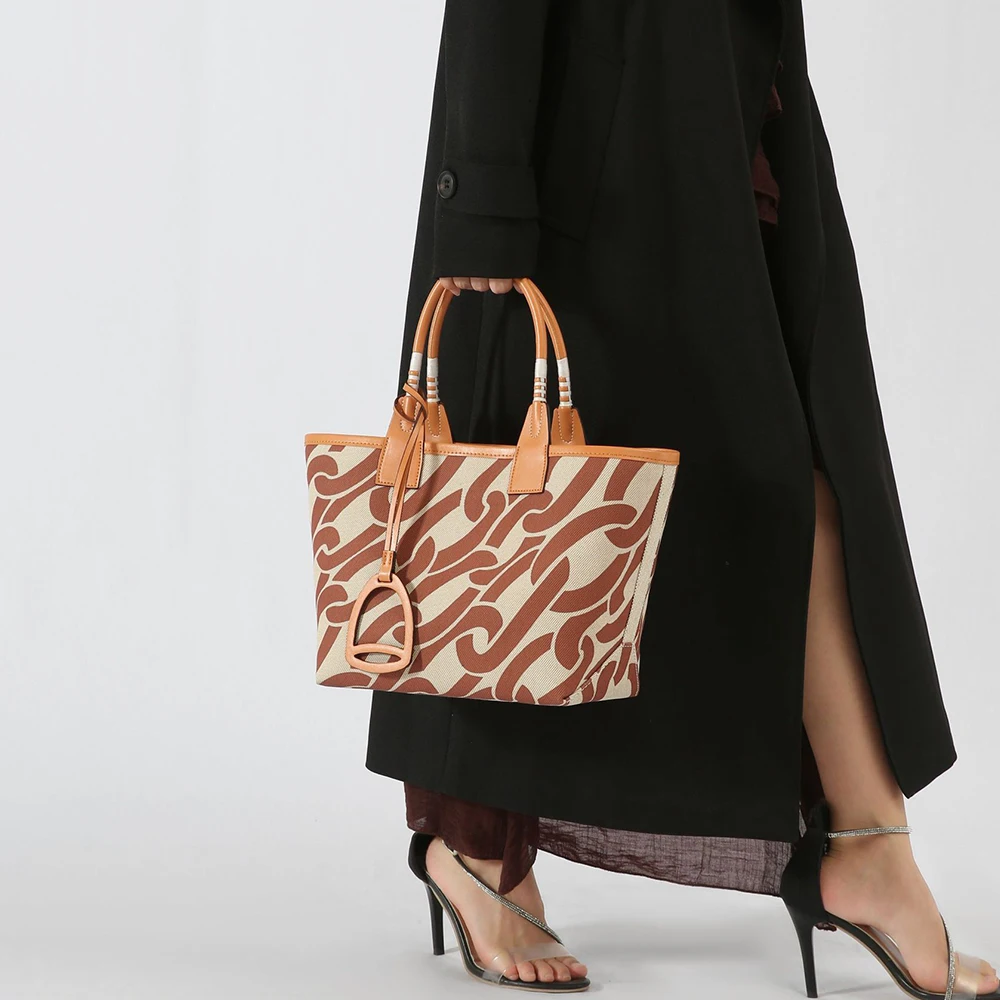 Women Bags Handmade - Практичная женская сумка-тоут из холщовой ткани,
