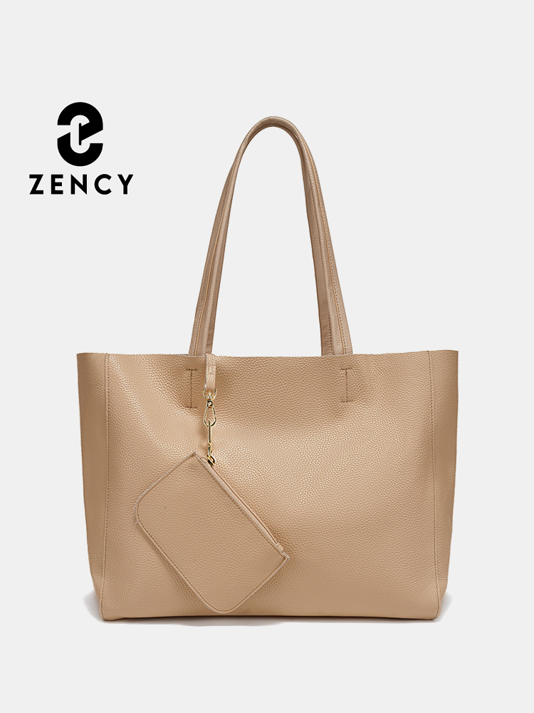 Women'S Work Bags Tote - Большая сумка-тоут Zency из натуральной кожи,