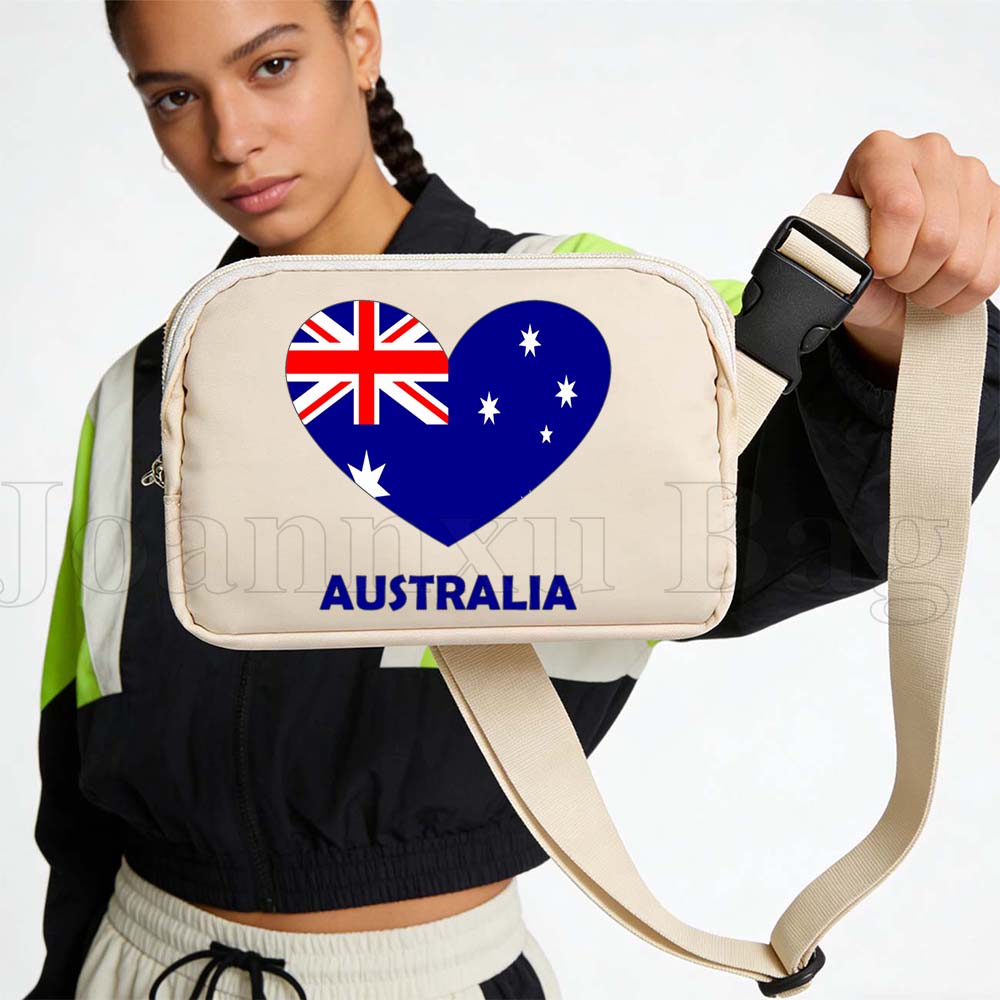 Women Bags In Australia - Спортивная поясная сумка с флагом Австралии,