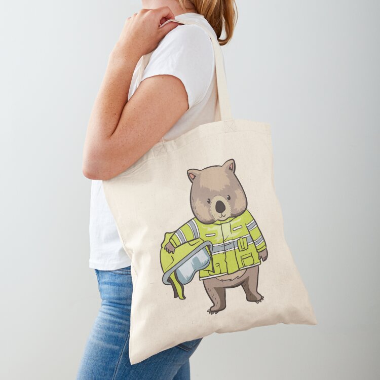Women Bags In Australia - Wombat Wombats Firefighter Australia Hero Подарочная