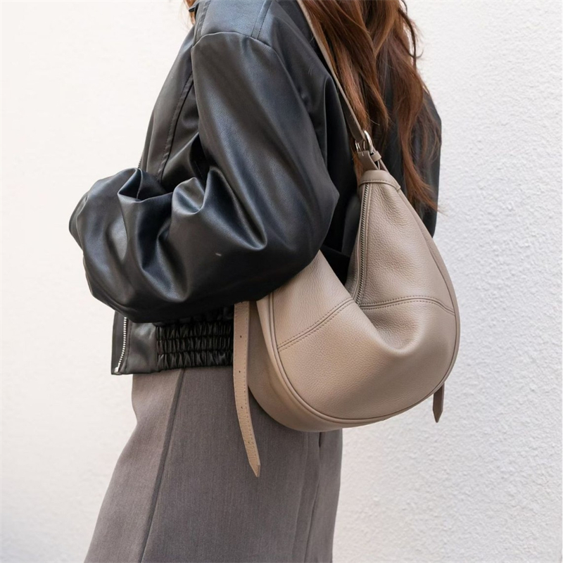Women Bags Work - Сумка-хобо BURMINSA из натуральной кожи для