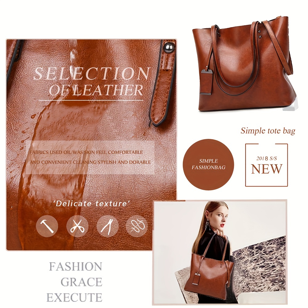 Модная классическая кожаная же – обзор и цена Women'S Work Bags Tote